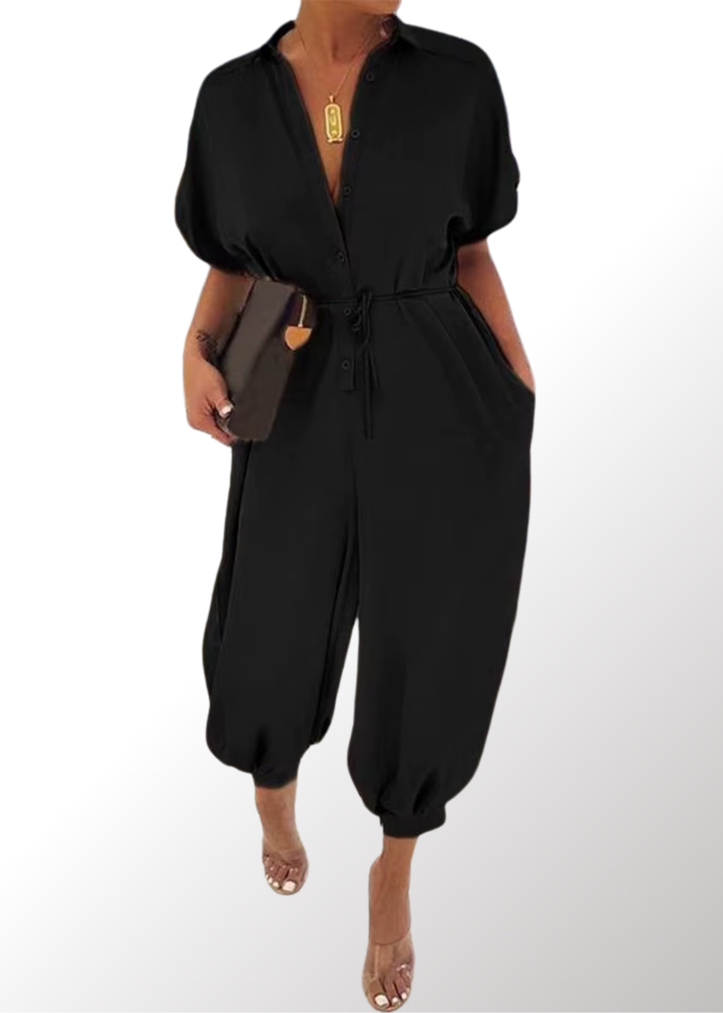 Alessia | High-Waist Sommer-Jumpsuit