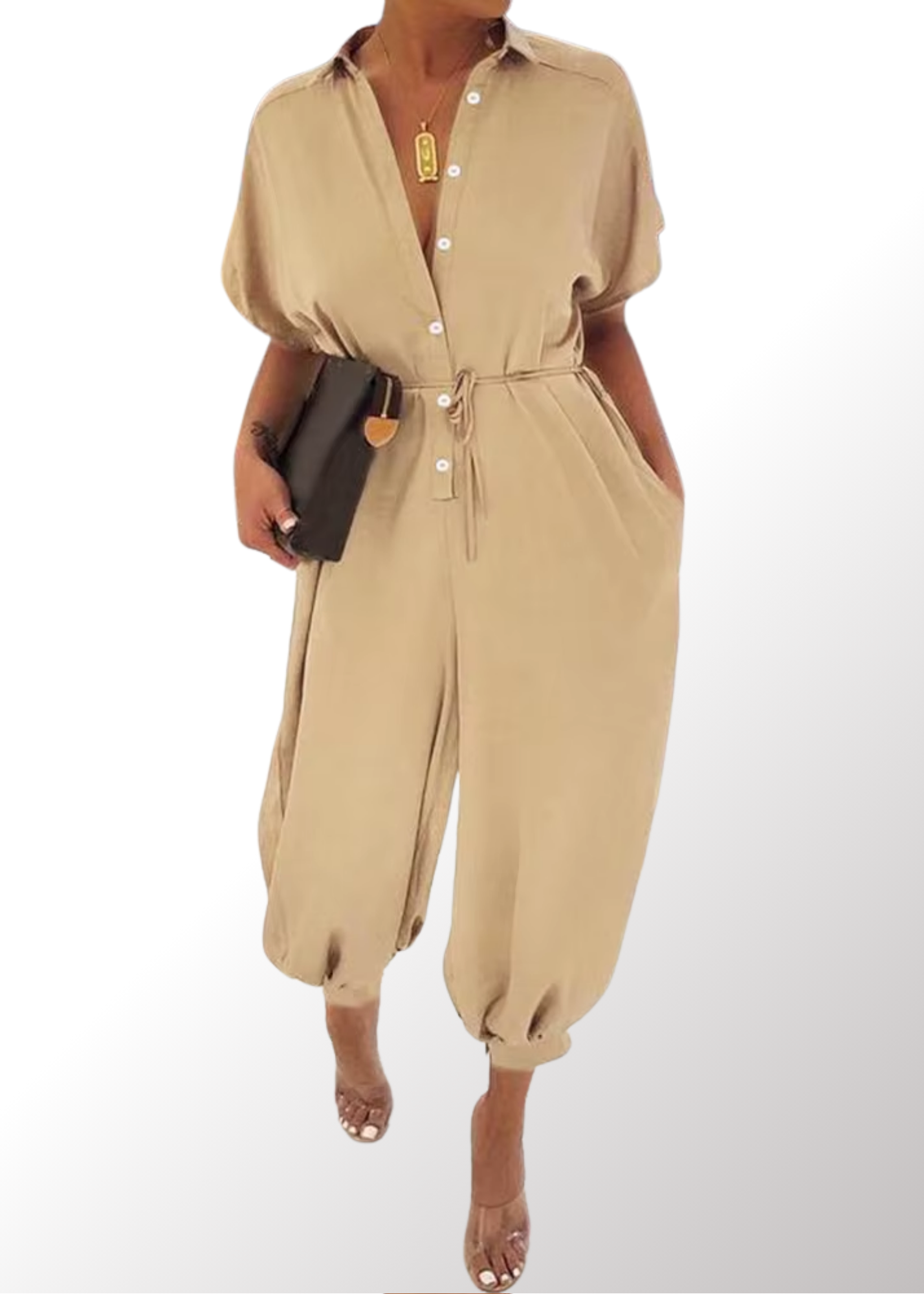 Alessia | High-Waist Sommer-Jumpsuit