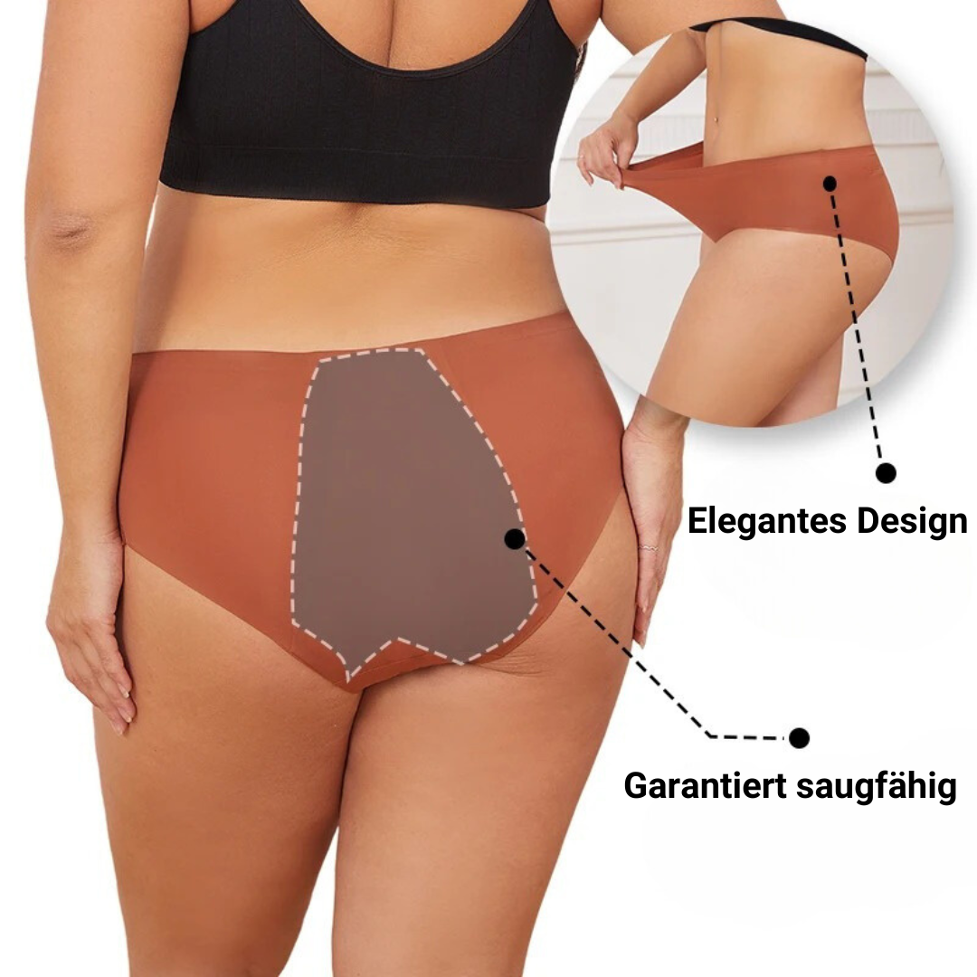 High-waisted leak-proof cotton briefs 