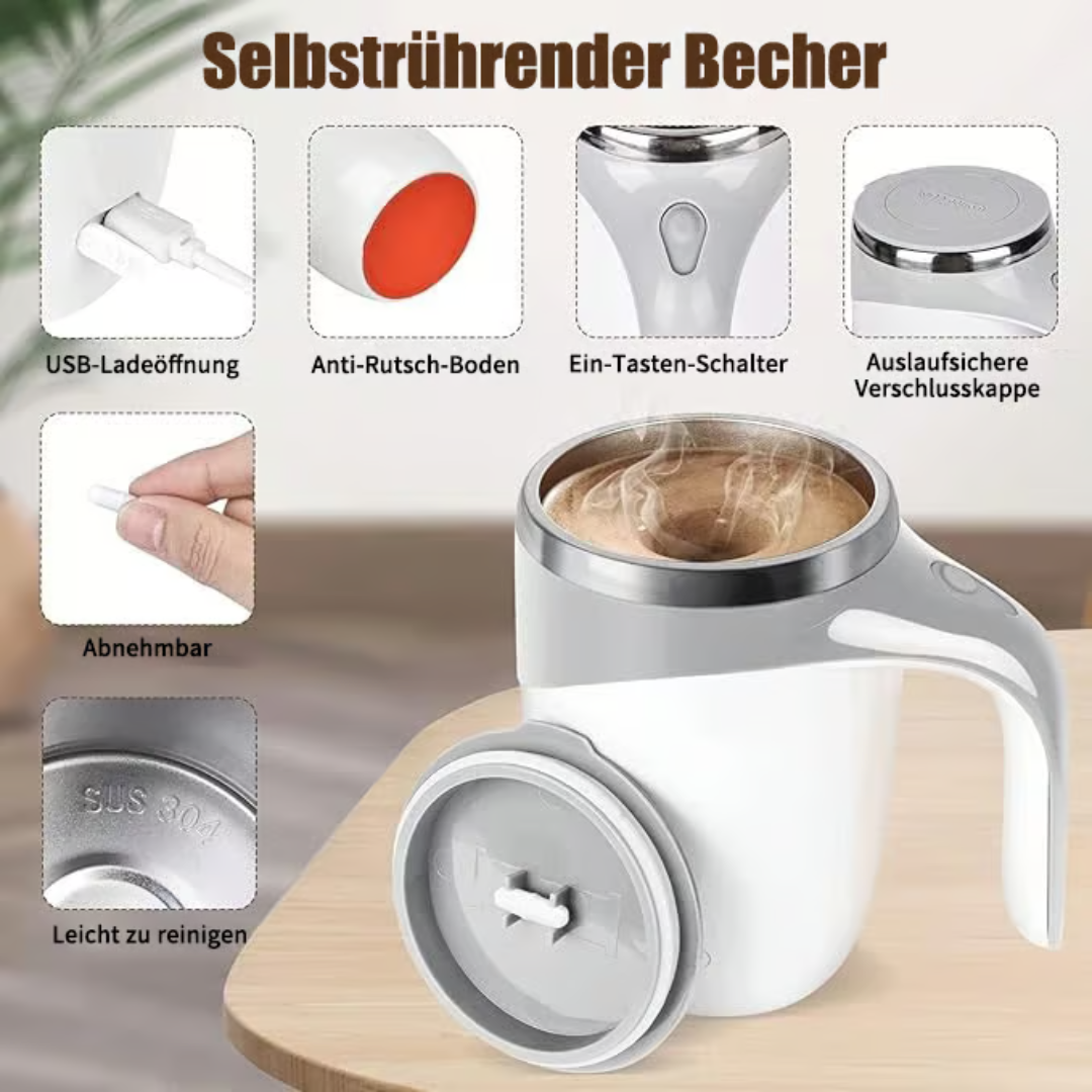 MixMaster™ - Selbstmischender Kaffeebecher aus Edelstahl