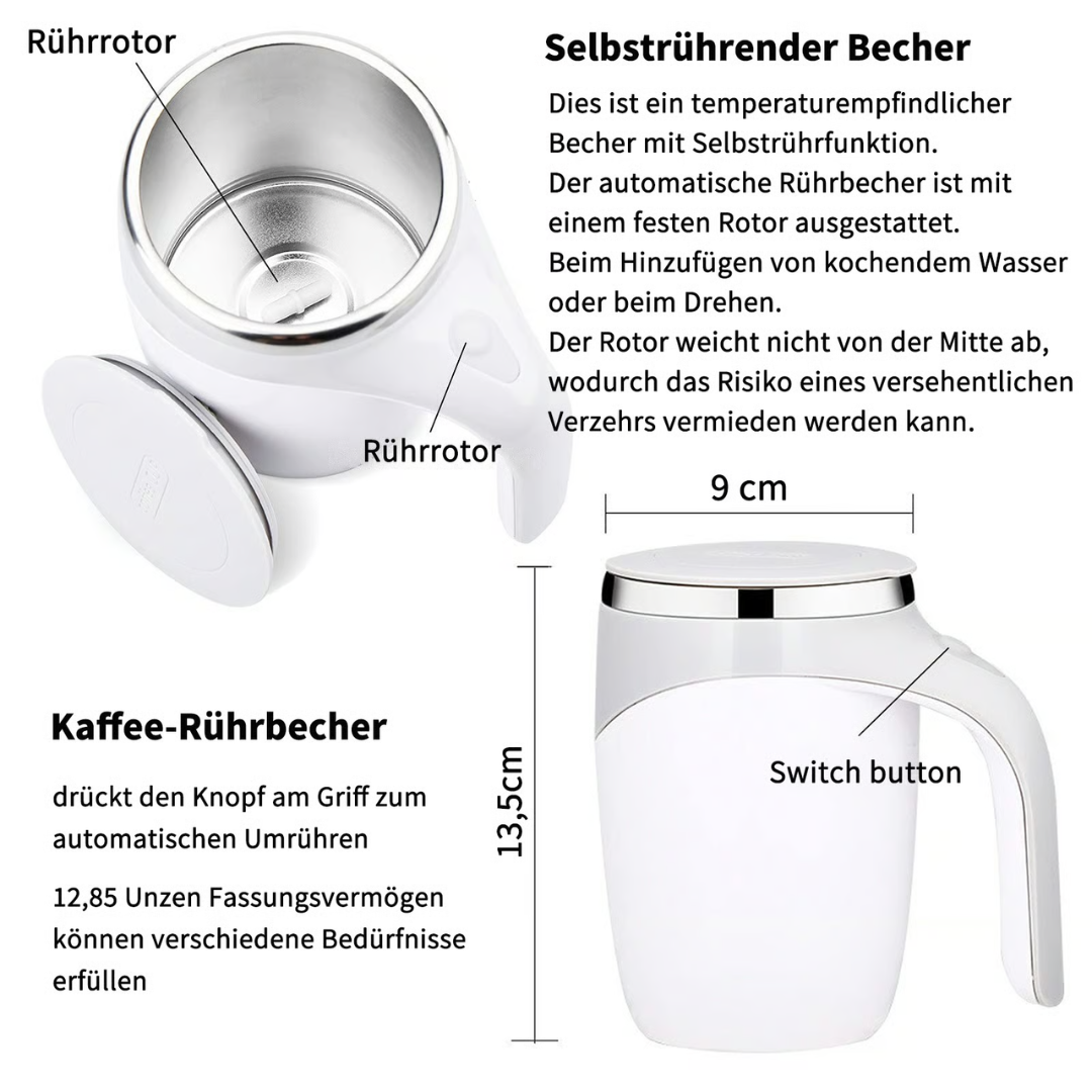 MixMaster™ - Selbstmischender Kaffeebecher aus Edelstahl