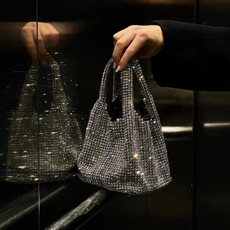 Glamorè™ | Schimmernde Mesh-Handtasche