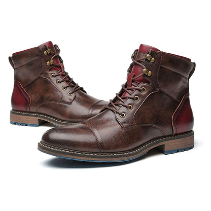 Aaron | Handgefertigte Leder Oxford Stiefel