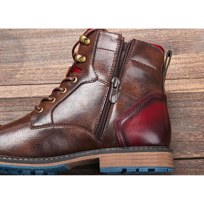 Aaron | Handgefertigte Leder Oxford Stiefel