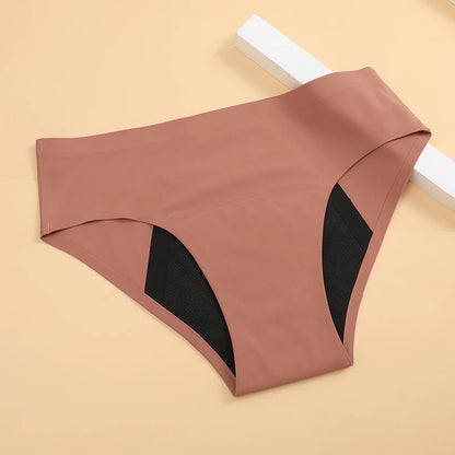 High-waisted leak-proof cotton briefs 