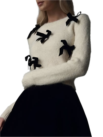 Luna | Rosafarbener Strickpullover
