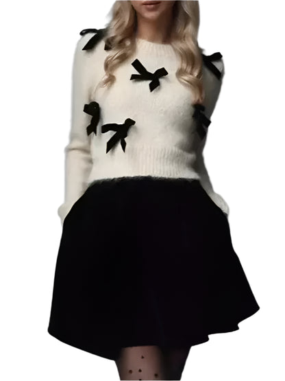 Luna | Rosafarbener Strickpullover