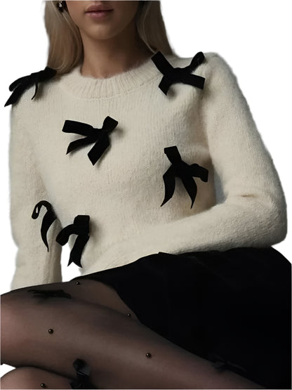 Luna | Rosafarbener Strickpullover