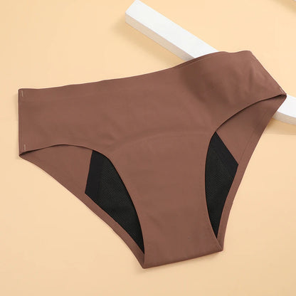 High-waisted leak-proof cotton briefs 