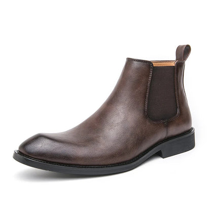 Cooper | Elegante Leder Chelsea-Stiefel mit praktischem Reißverschluss