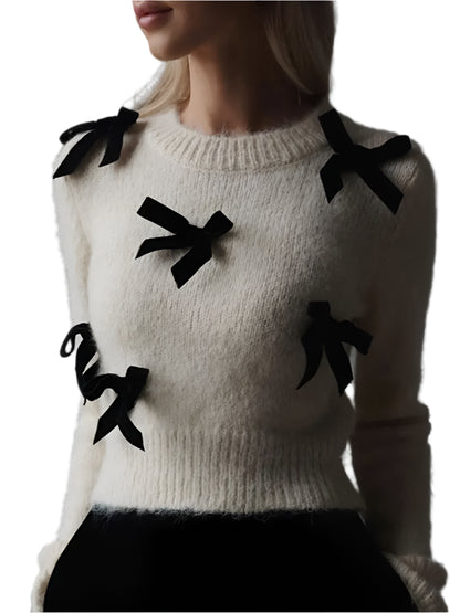 Luna | Rosafarbener Strickpullover