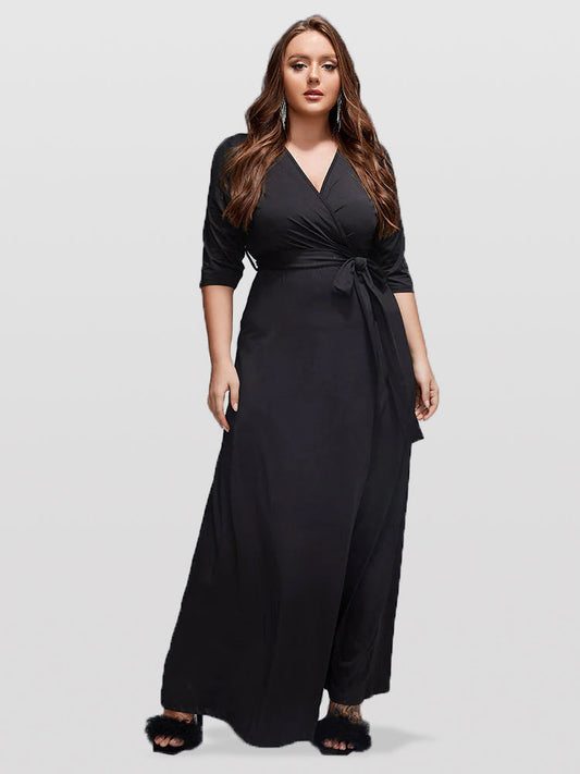 Lula V-neck wrap dress 