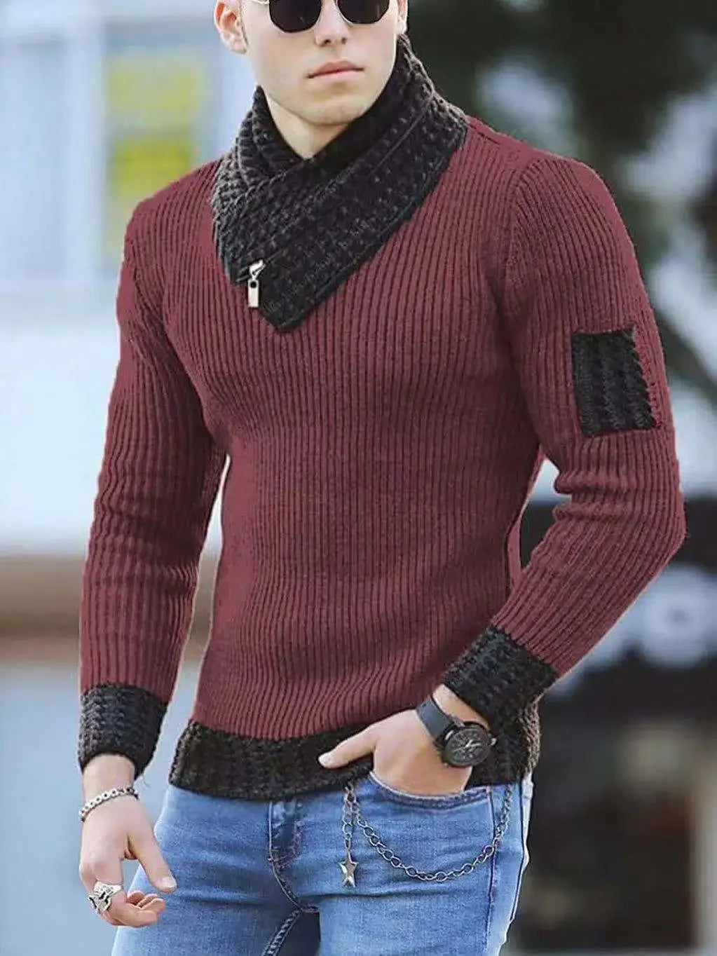 wool turtleneck sweater