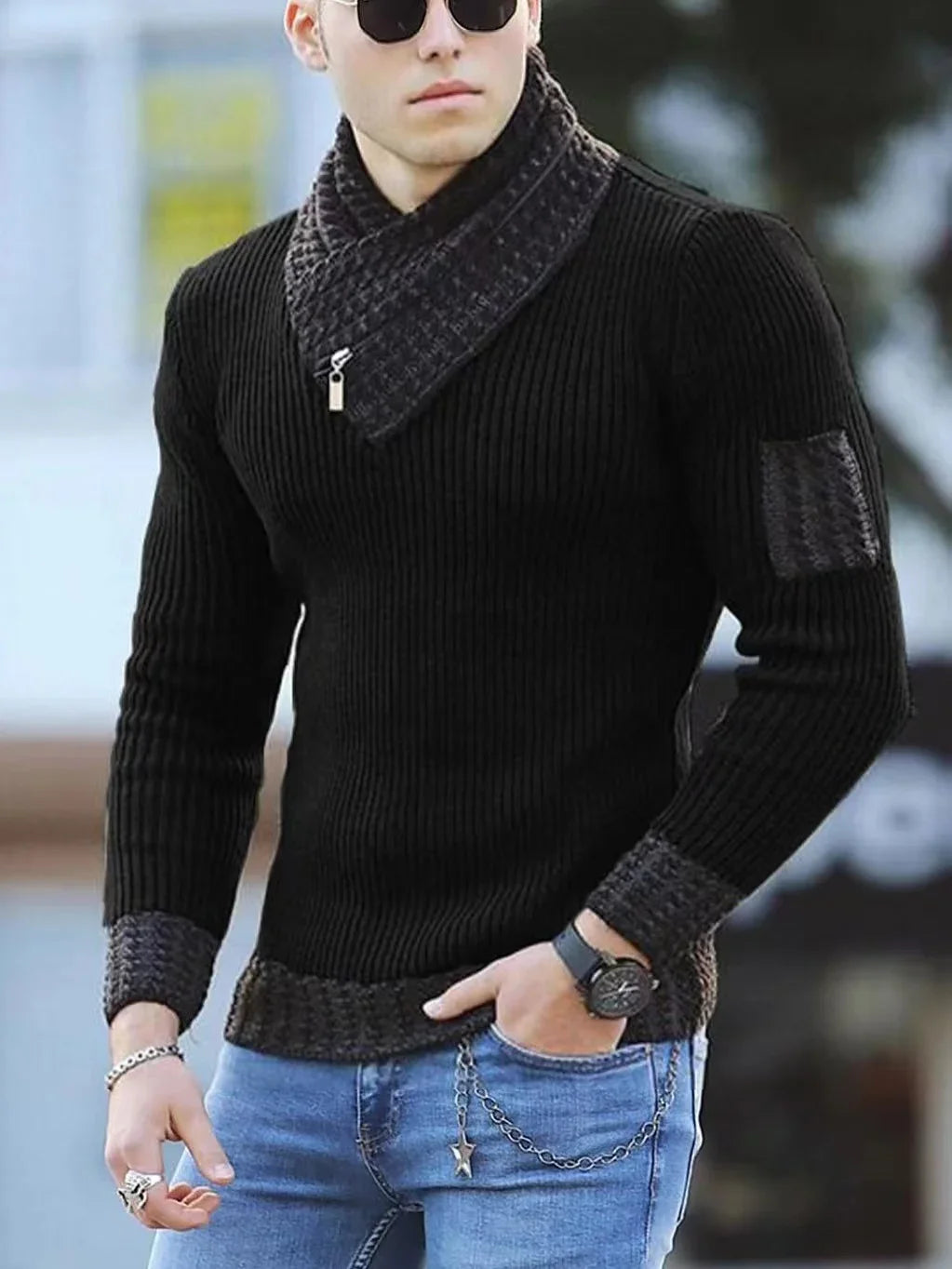 wool turtleneck sweater