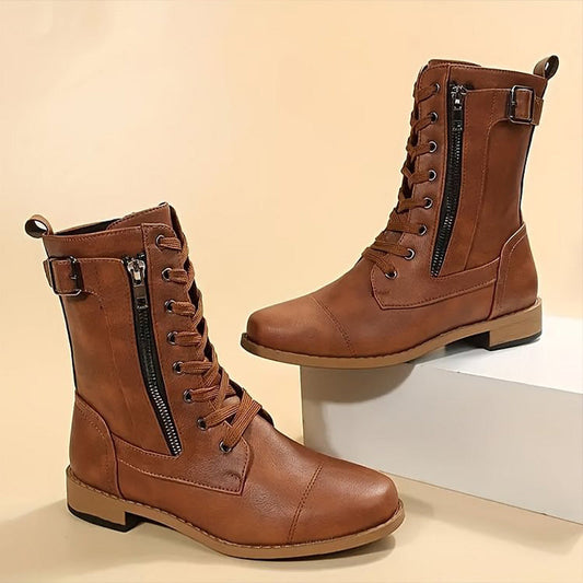 MotoChic™ – Retro Motorradstiefel